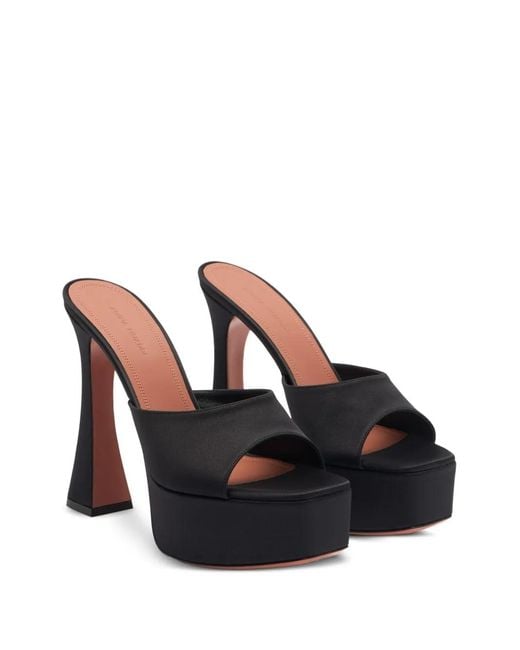 AMINA MUADDI Black Dalida High-Heel Sandals