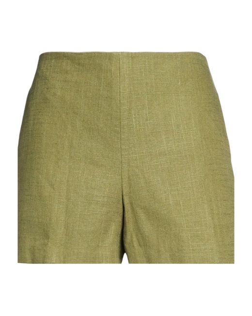 Tory Burch Green Simple And Elegant Solid Color Shorts