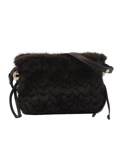 Liu Jo Black Textured Hobo Shoulder Bag