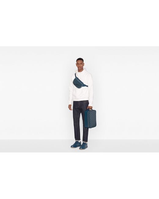 Dior Blue Logo Chest Bag for men