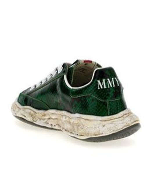 Maison Mihara Yasuhiro Green Charles Sneakers for men