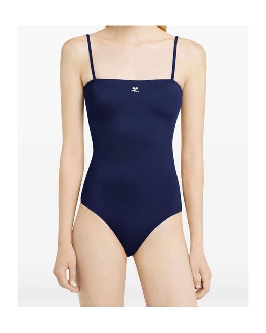 Courreges Blue Heritage Swimsuit