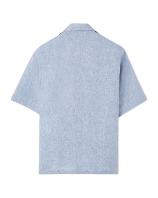 Loro Piana Blue Federico Shirt for men