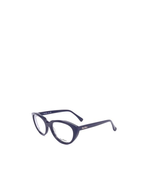 Max Mara White Cat-Eye Frame Glasses