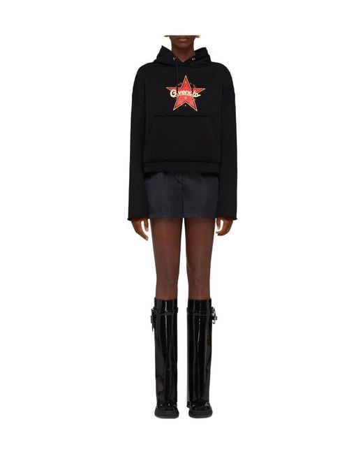 Givenchy Black Logo Hooded Hoodie