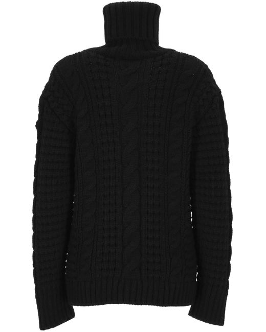 Moncler Black X Edward Enninful Turtleneck Knitted Jumper