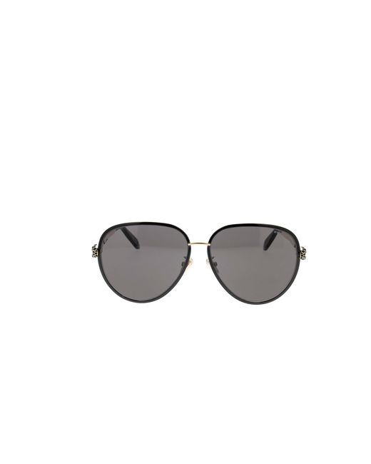 BVLGARI Black Aviator Sunglasses