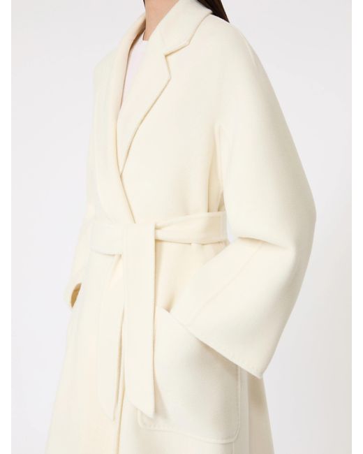 Max Mara White Long-Sleeved Coat