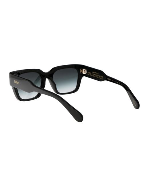 Chloé Black Chlo Eyewear Square Frame Sunglasses