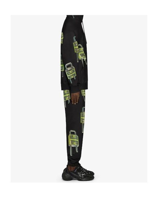 Givenchy Black 4G Lock Track Pants for men