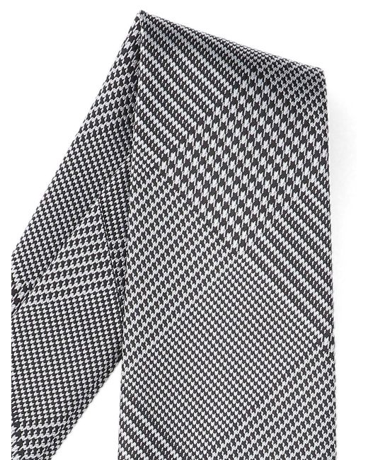 Tom Ford White Logo Patch Tie for men
