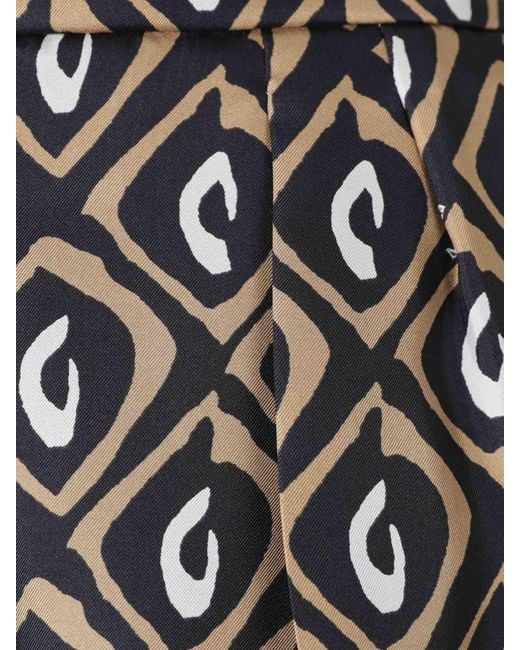 Max Mara Black Mxmquinoa Pattern-Printed Shorts
