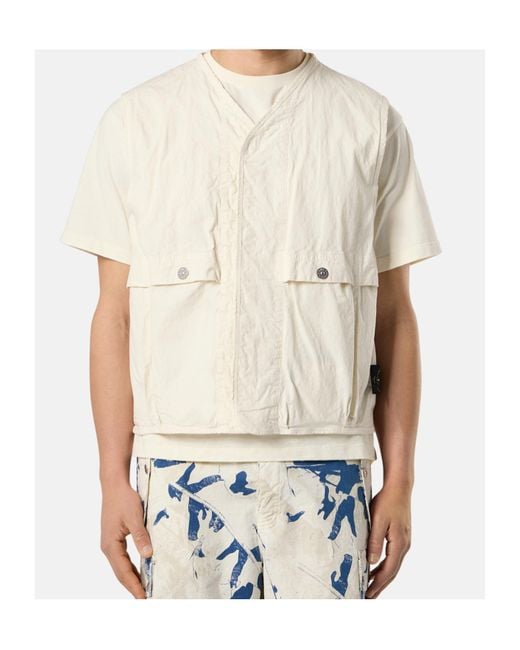 Stone Island Natural Logo-Patch Gilet for men