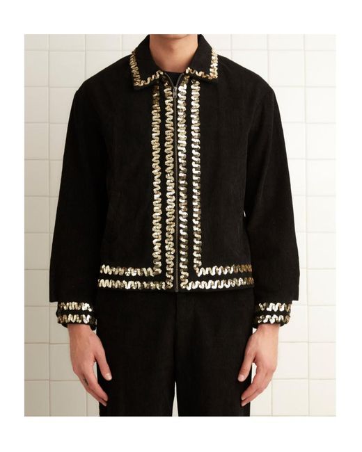 Bode Black Jacket for men