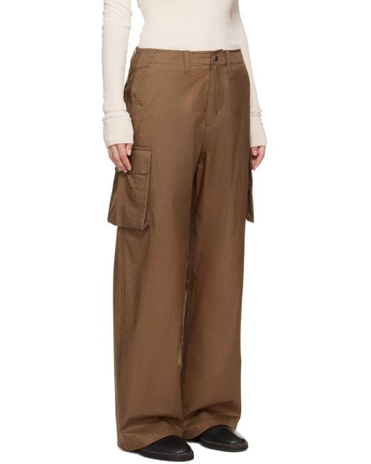 Our Legacy Brown Mount Ripstop Cargo Trousers for men