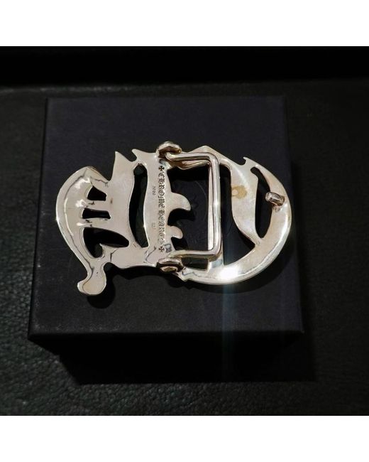 Chrome Hearts Black Irregular Belt Buckle for men
