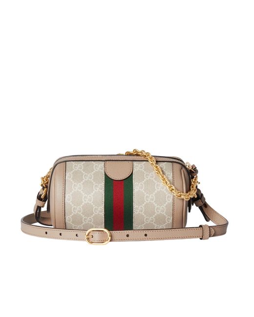 Gucci Multicolor Ophidia Gg Plaque Mini Shoulder Bag
