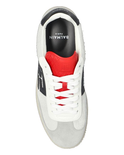 Balmain White "Swan" Sports Shoes for men