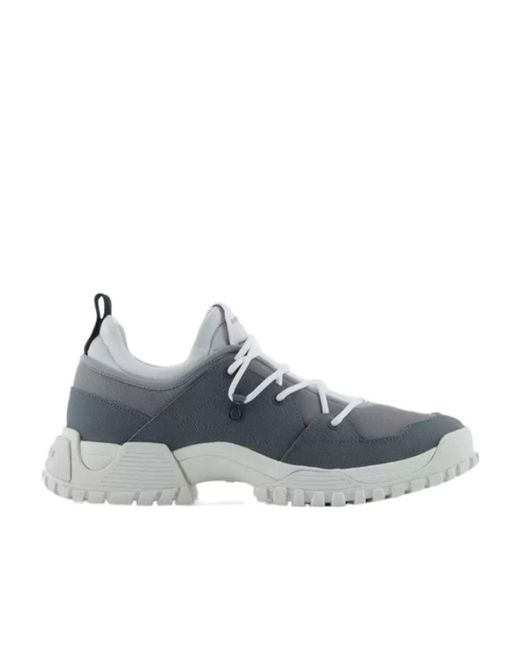 Emporio Armani Blue Tie Low-Top Casual Sneakers for men