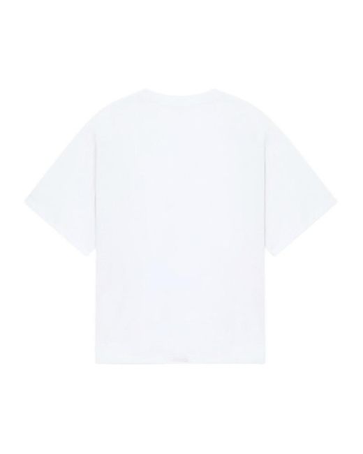 we11done White Printed Crewneck T-Shirt for men
