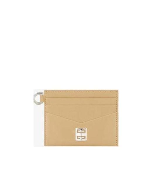 Givenchy Natural 4G Plaque Cardholder