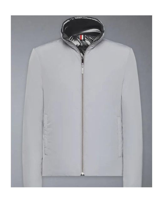 Thom Browne Black Reversible Zip Up Puffer Jacket for men