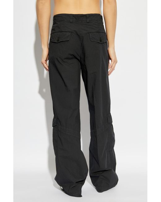 Dries Van Noten Black Paxford Mid Rise Pants for men