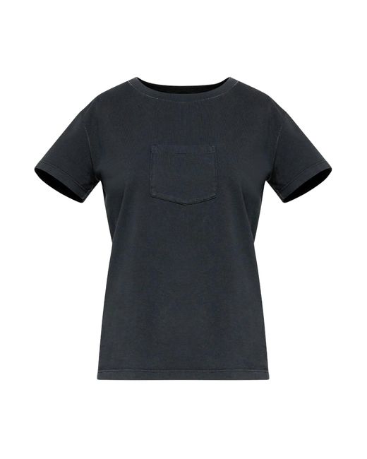 MM6 by Maison Margiela Black Cotton T-Shirt