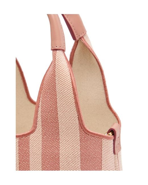 Chloé Pink Striped Crossbody Bag