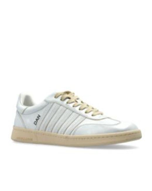 DSquared² White Boxer Low-Top Sneakers for men