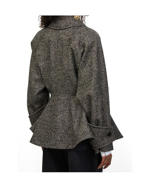 Chloé Black Short Double-Breasted Coat