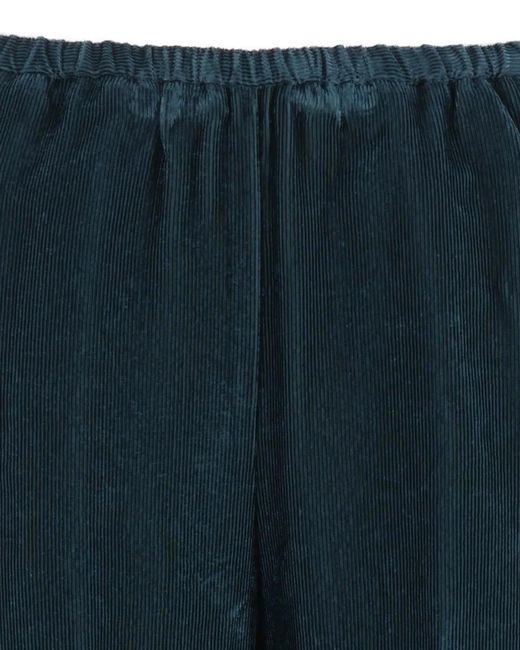 Forte_forte Blue Elastic-Waist Casual Trousers