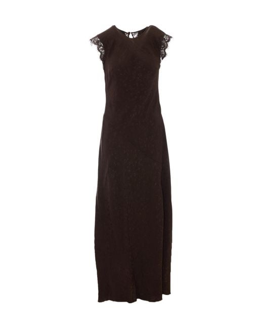 Pinko Multicolor Round-Neck Dress