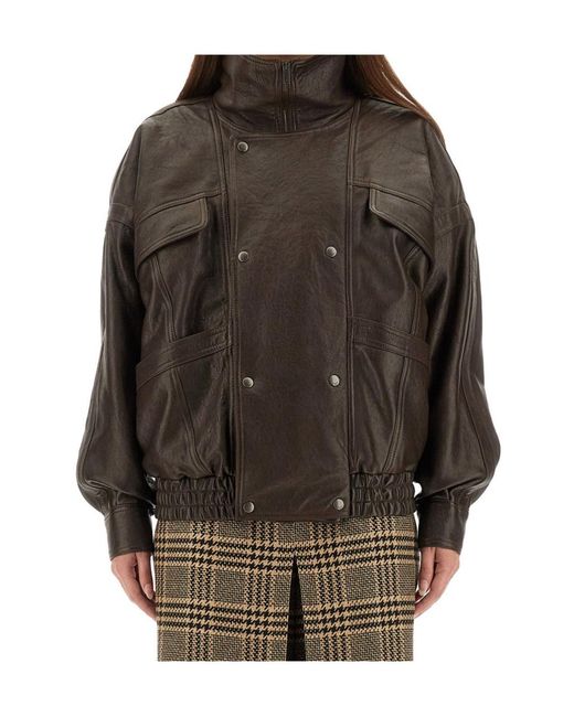 Saint Laurent Black Zip-Up Bomber Jacket