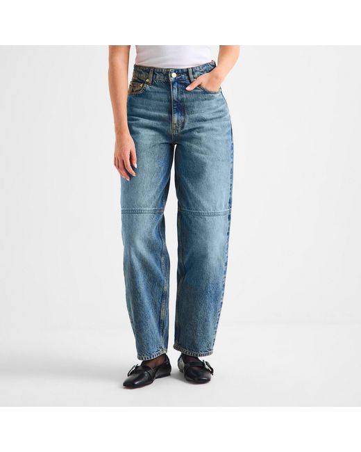 Ganni Blue Straight Leg Jeans