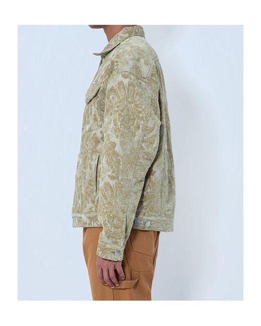 Junya Watanabe Gray Floral Patterned Denim Jacket for men
