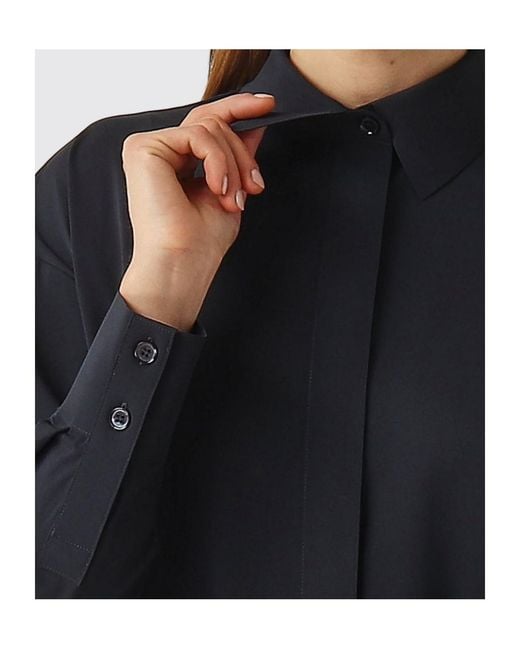 Max Mara Black Long-Sleeved Shirt
