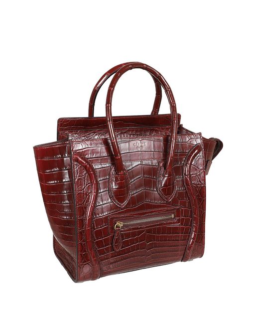 Céline Red Smiley Handbag