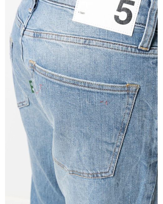 Department 5 Blue Chunky Distressed Jeans for men