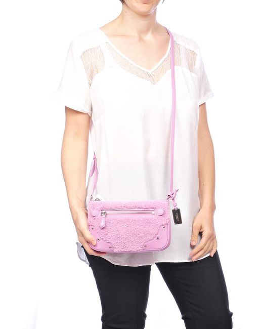 COACH Pink Logo Cross-Body Bag