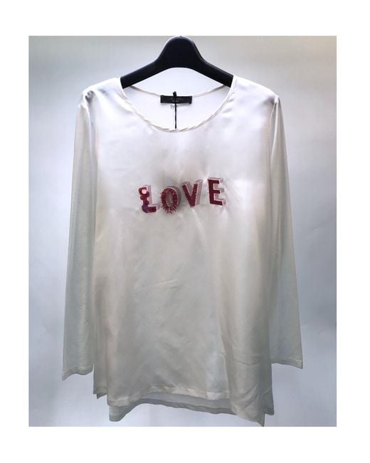 Weekend by Maxmara Gray Long-Sleeved Blouse