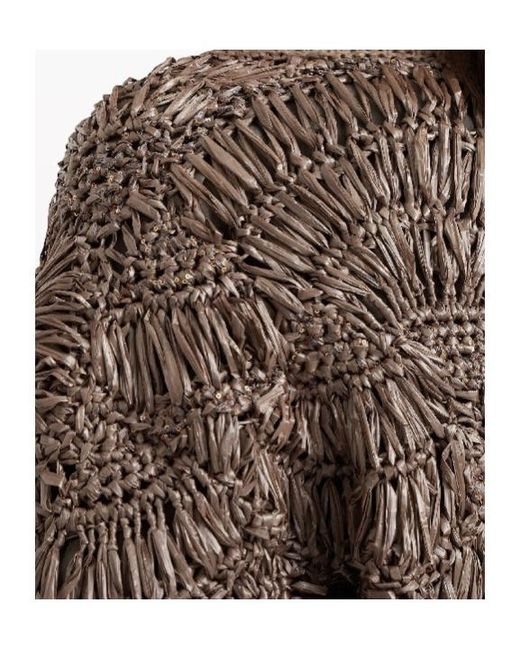 Brunello Cucinelli Brown Sequin-Embellished Knitted Cardigan