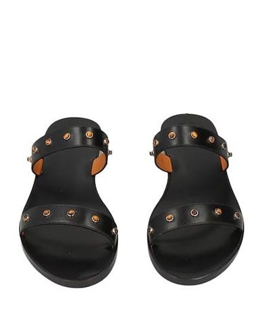Chloé Black Wide-Strap Slippers