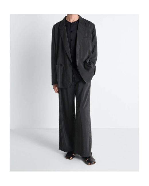 Lemaire Black Double-Breasted Long-Sleeved Jacket for men