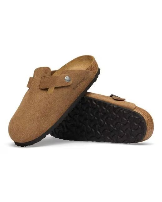 Birkenstock Brown Boston Buckle Mules