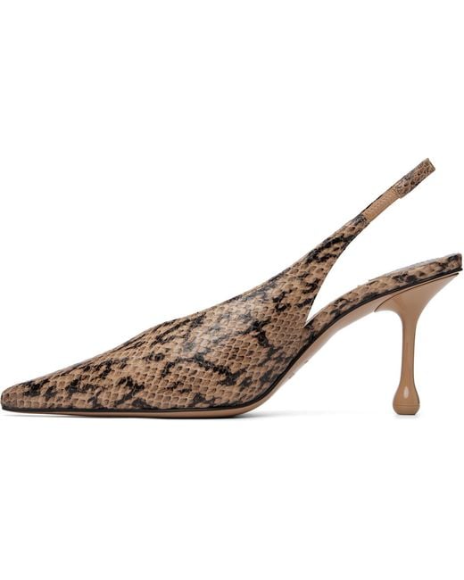 Jimmy Choo Brown Isa 80 High Heels