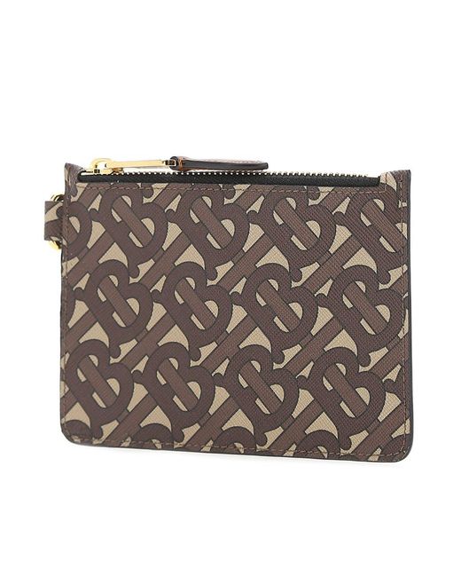 Burberry Gray Monogram-Print Wallet for men