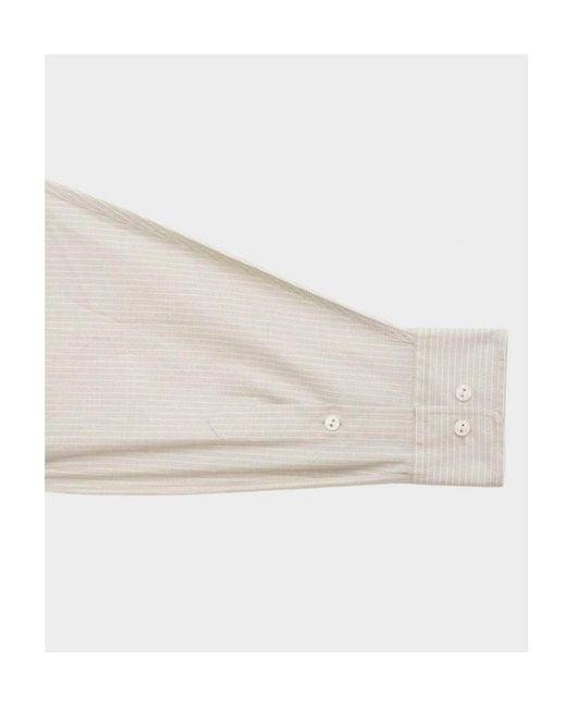 Baserange White Claude Striped Shirt