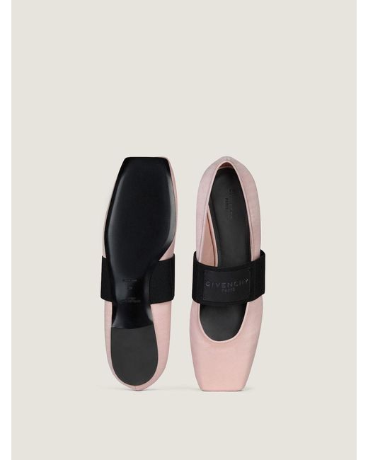 Givenchy Pink Sliced Square Ballet Flats