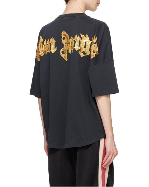 Palm Angels Black T-Shirts And Polos for men